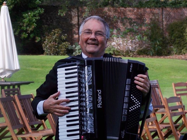 Accordion in Garden