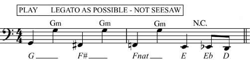 Short chromatic run with a chord